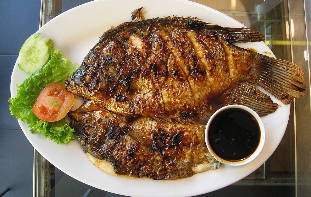 ikan gurame bakar - nutrisantara - diet mediterania